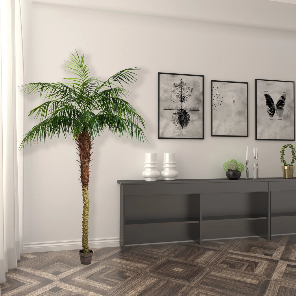 7' Artificial Potted Phoenix Palm Tree A4199