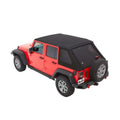 Black Twill Trektop for 4-Door Jeep Wrangler JL T210