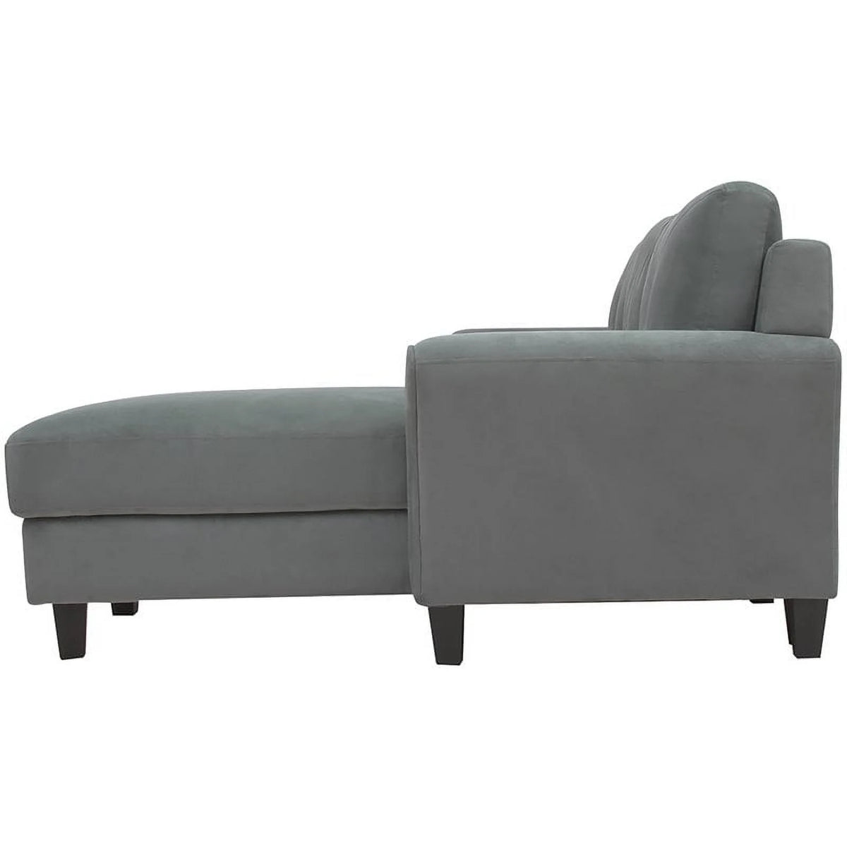 Gray Sectional with Rolled Arms Q9035