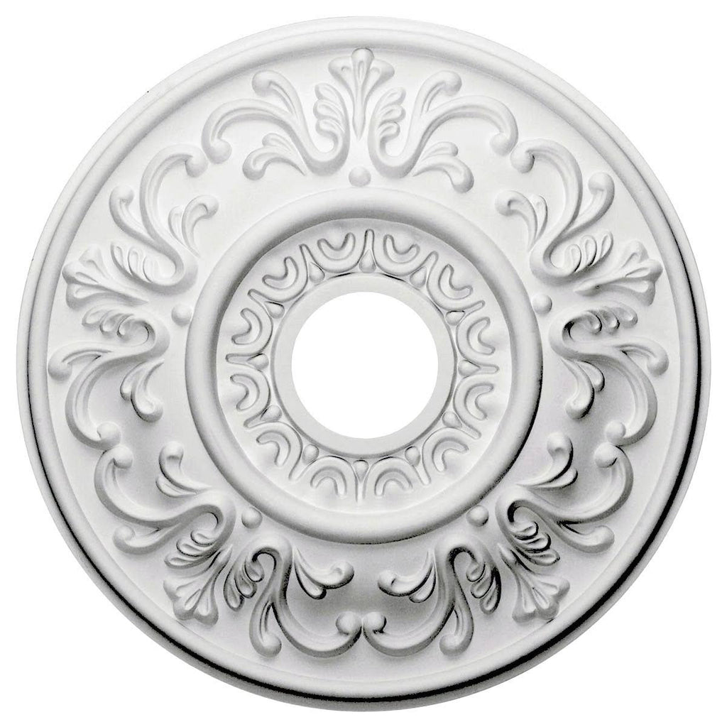 18x22OD x 3 1/2x22ID x 1x22P Hand-Painted Clear Yellow Ceiling Medallion Q29248