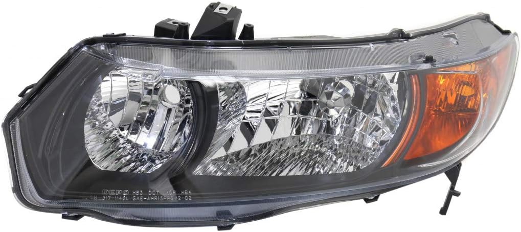 Passenger Side Headlight Assembly for Honda Civic Coupe 2006-2009 Z41465