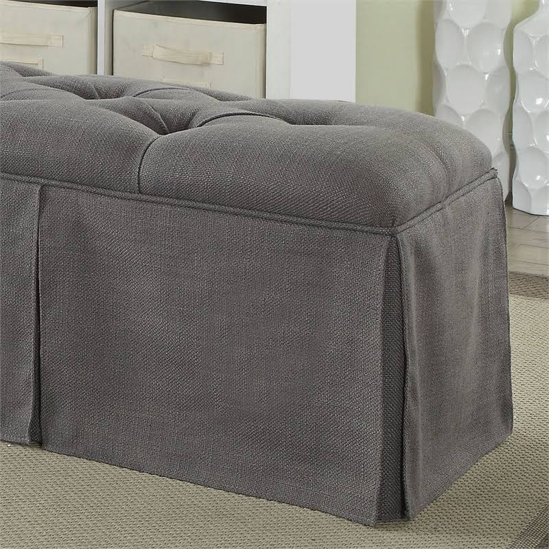 Gray Storage Bench B766845