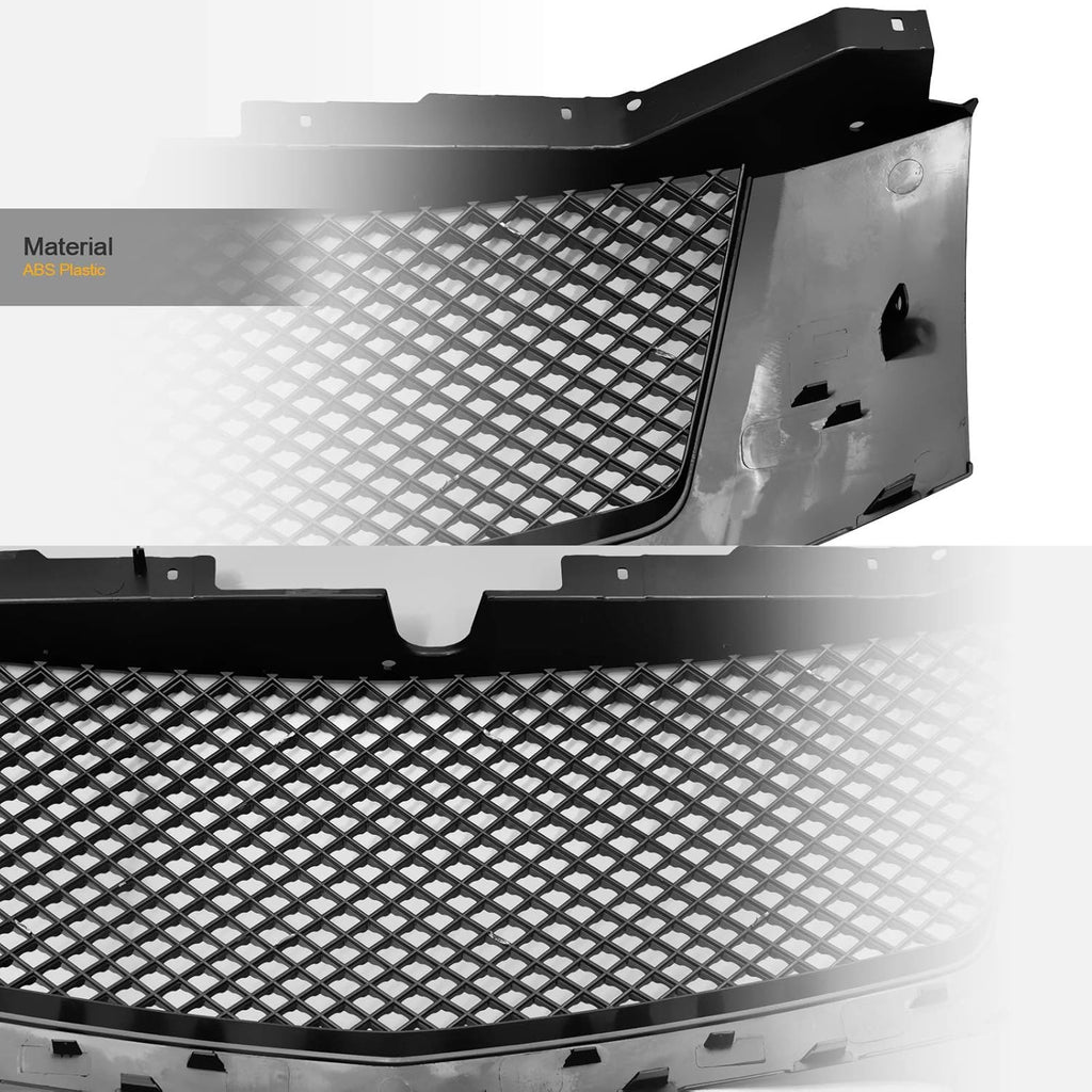 Black Mesh Front Hood Bumper Grille C51590