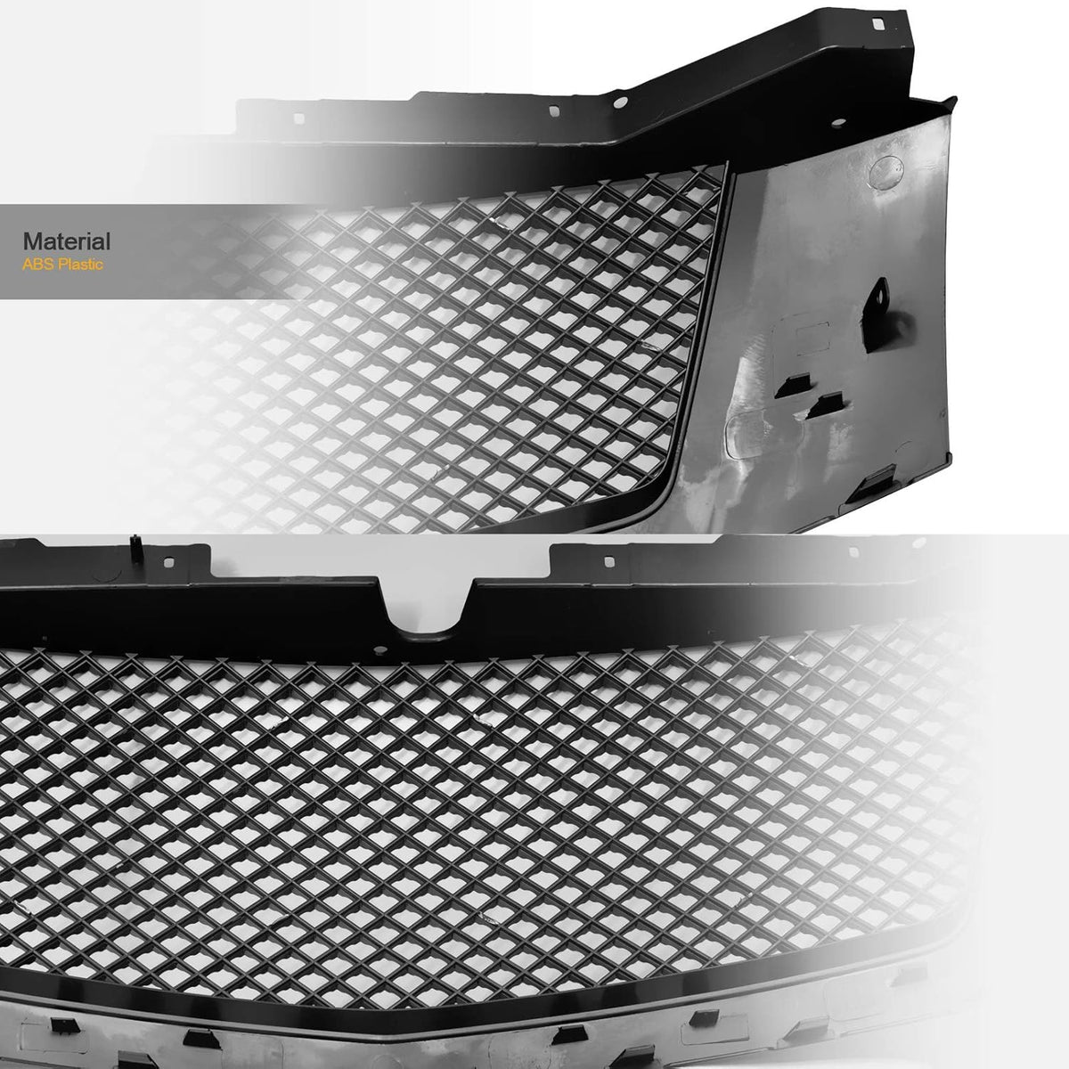 Black Mesh Front Hood Bumper Grille C51590