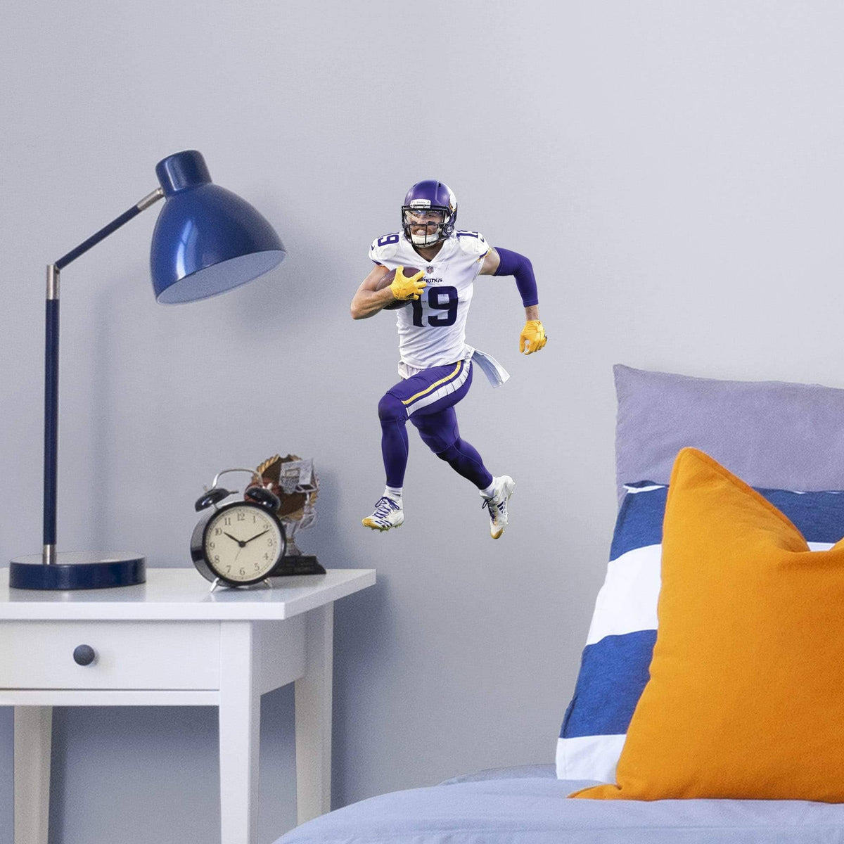 Fathead Adam Thielen Minnesota Vikings Away Life Size Removable Wall Decal V17848