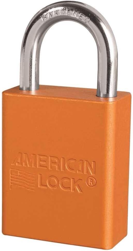 6 Pack Solid Aluminum Body Padlock S882936