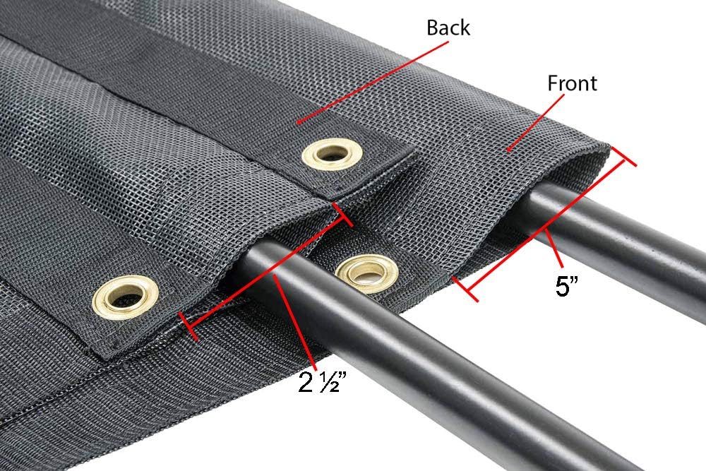 7'6" x 14' Vinyl Coated Mesh Tarp with Double Pocket Z538