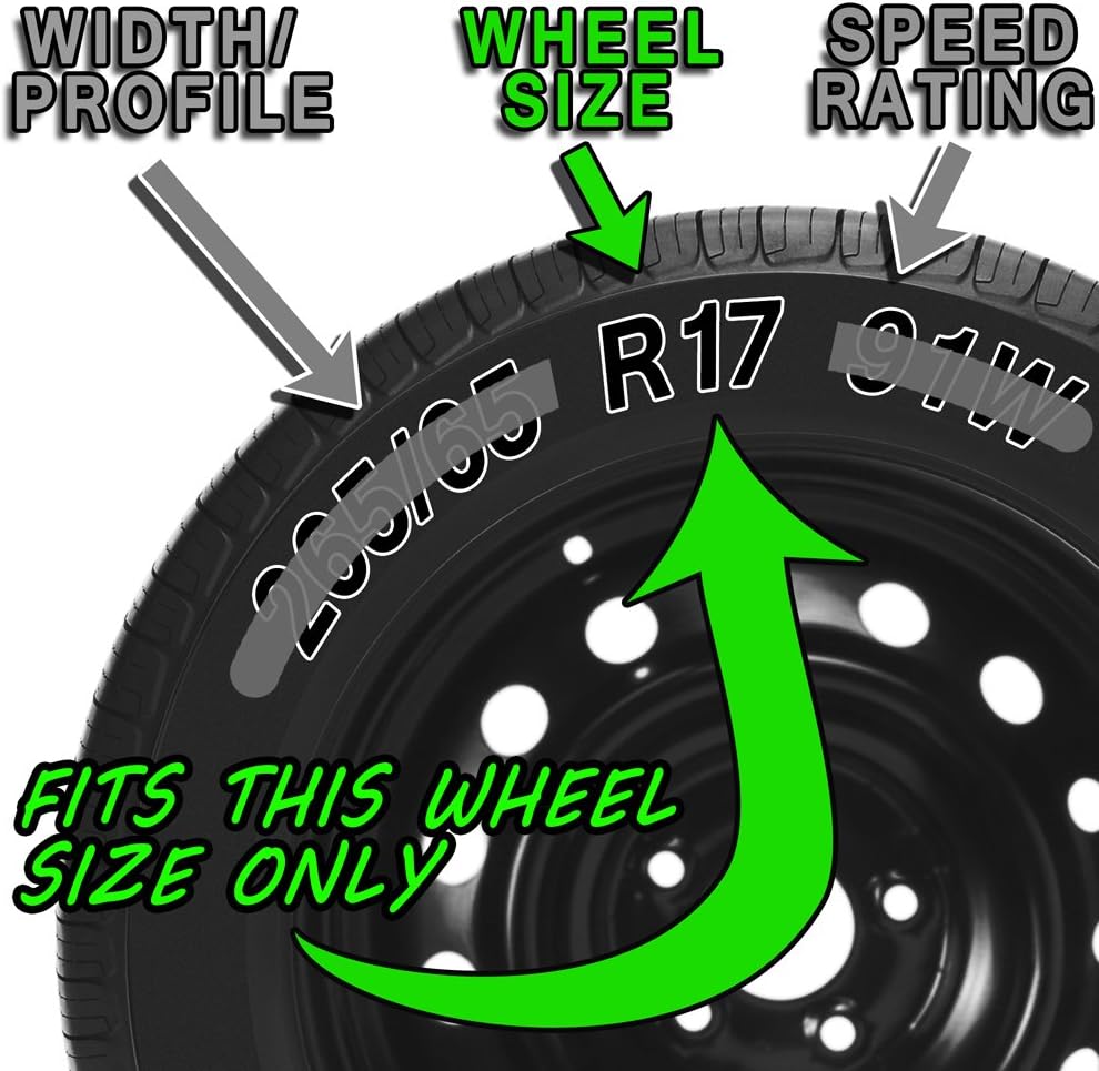 17 inch Silver Snap On Wheel Covers (Pack of 4) B833