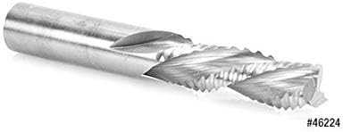 CNC Solid Carbide Roughing Spiral 3 Flute Chipbreaker 3/8 Dia x 1-1/4 W372549