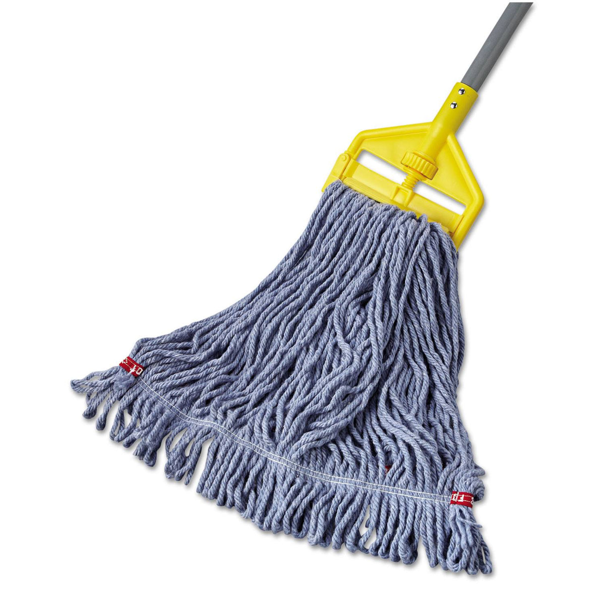 Medium Blue Cotton/Synthetic Wet Mop Head, 6/Carton U331966
