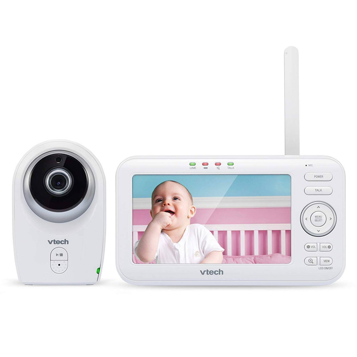 Video Baby Monitor with Interchangeable Wide Angle and Standard Optical Lens R451