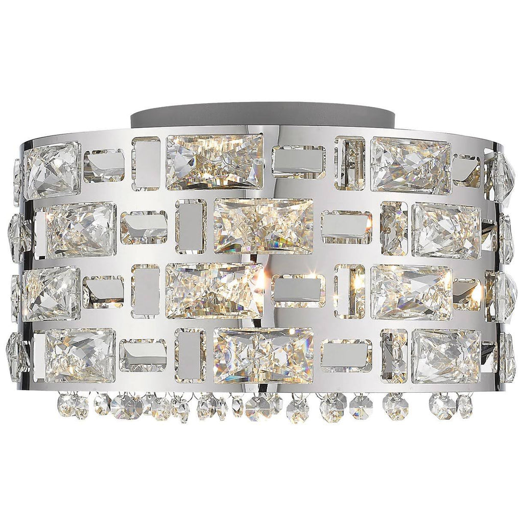 4 Light Chrome Flush Mount L116146