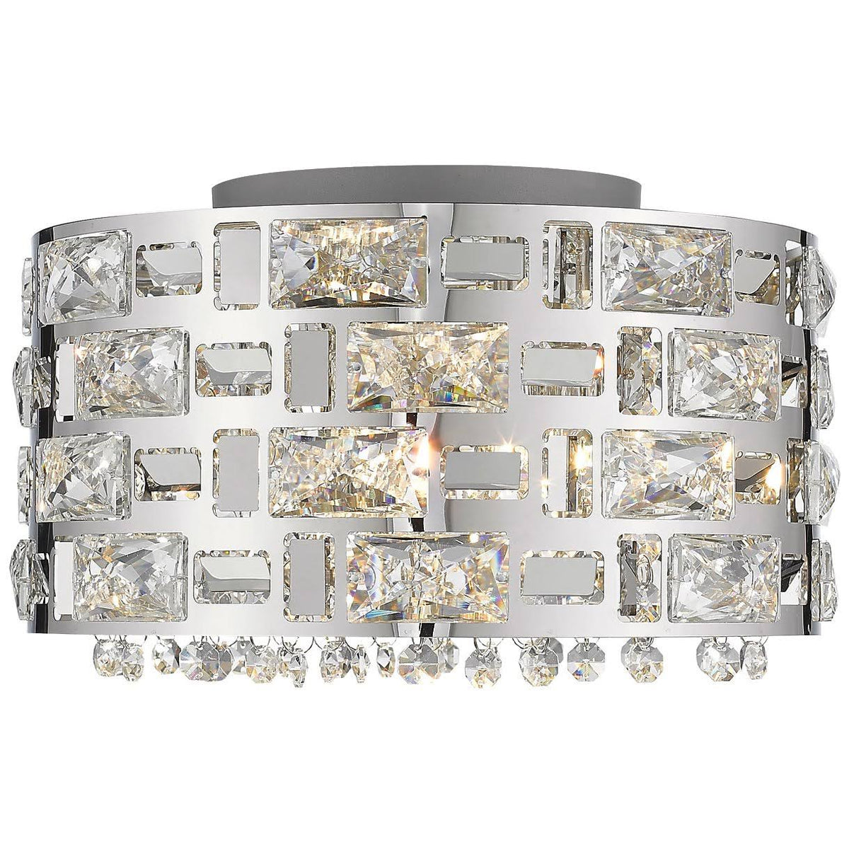4 Light Chrome Flush Mount L116146