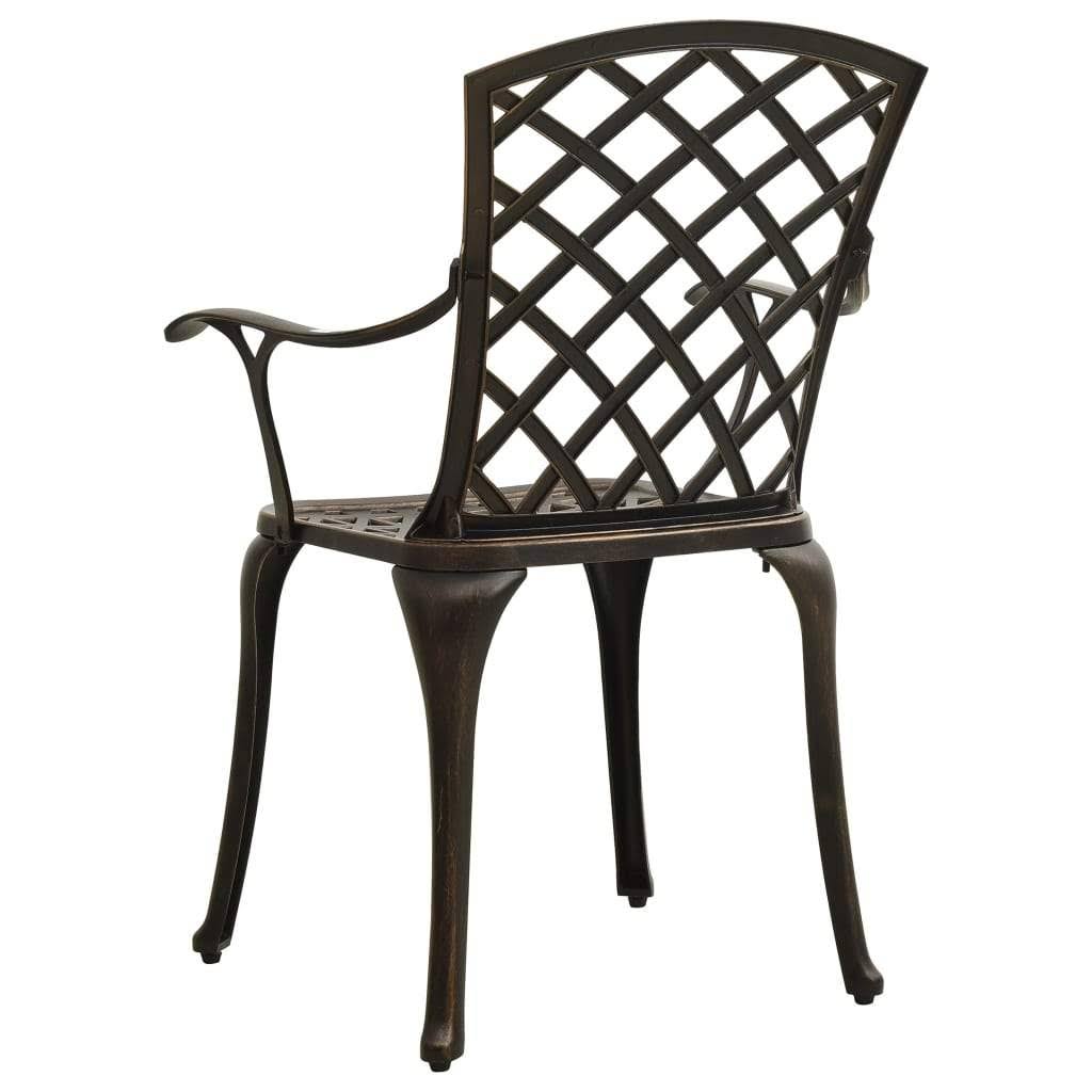 5 Piece Bistro Set Cast Aluminum Bronze A803744