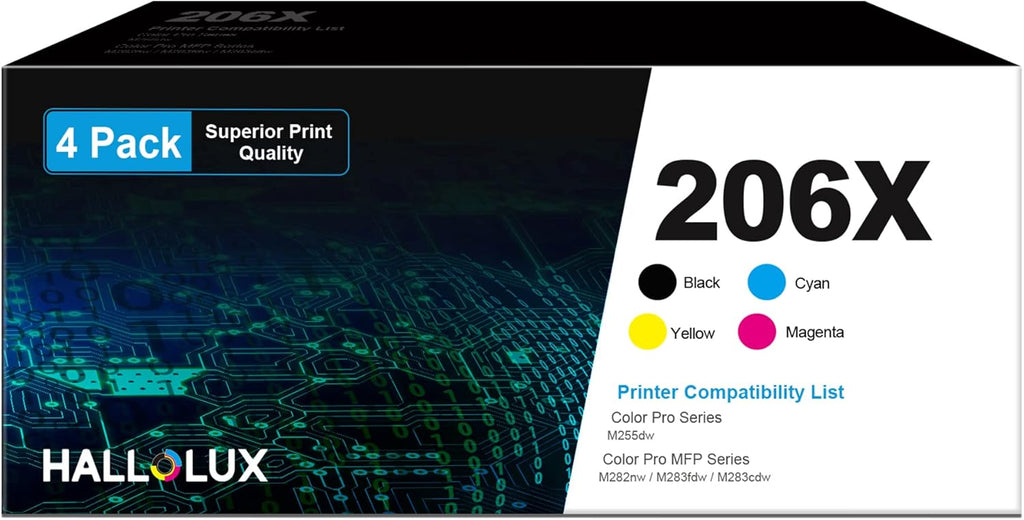 4 Pack High Yield Toner Cartridge Z354869