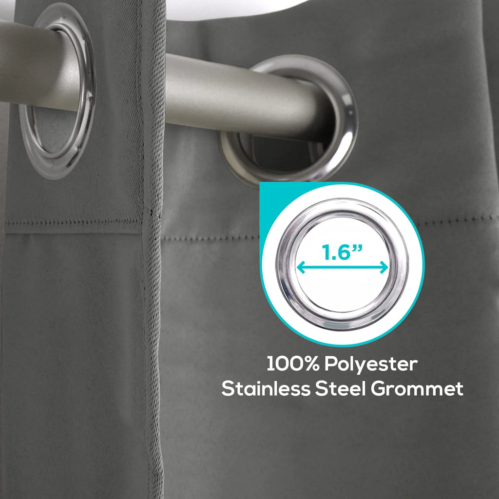 Grey 52x84 inch Grommet Blackout Curtains V380900