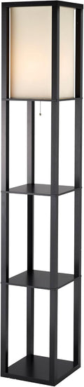 Black PVC Veneer Floor Lamp T1816