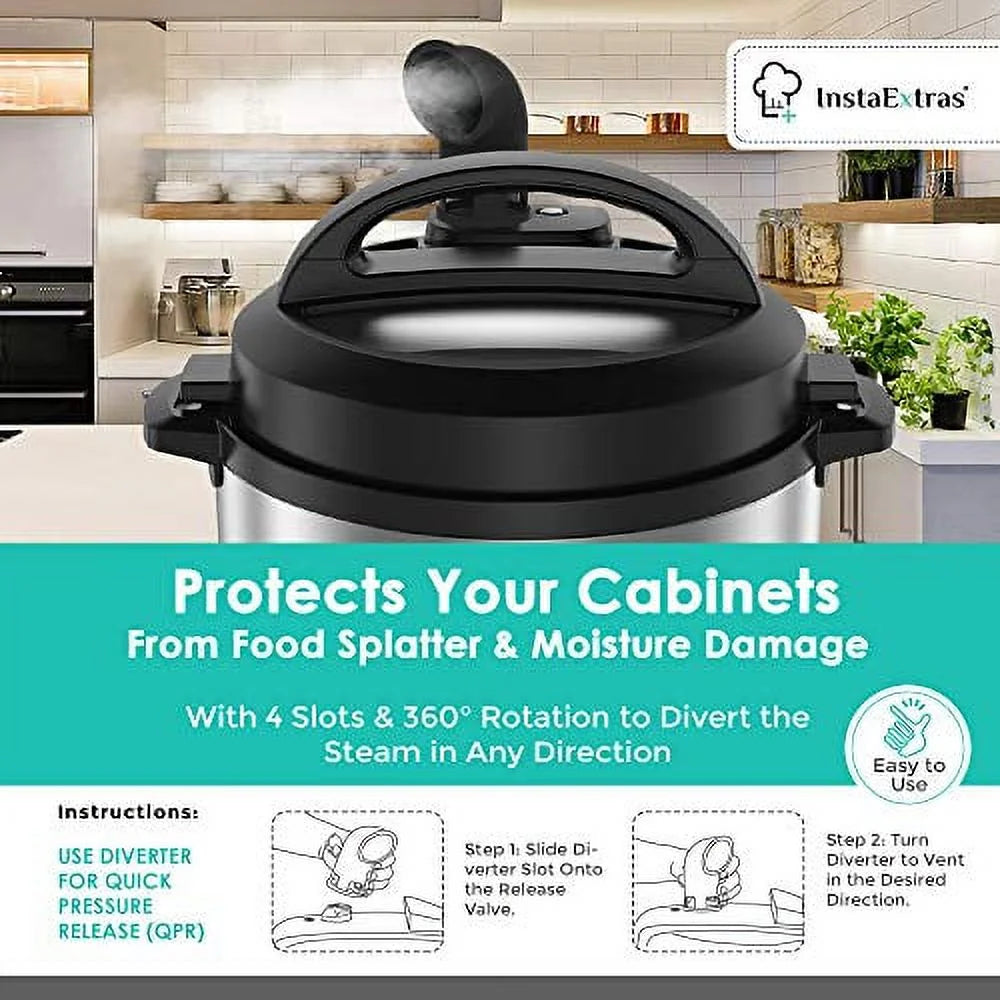 Black Silicone Steam Release Diverter Accessory I769