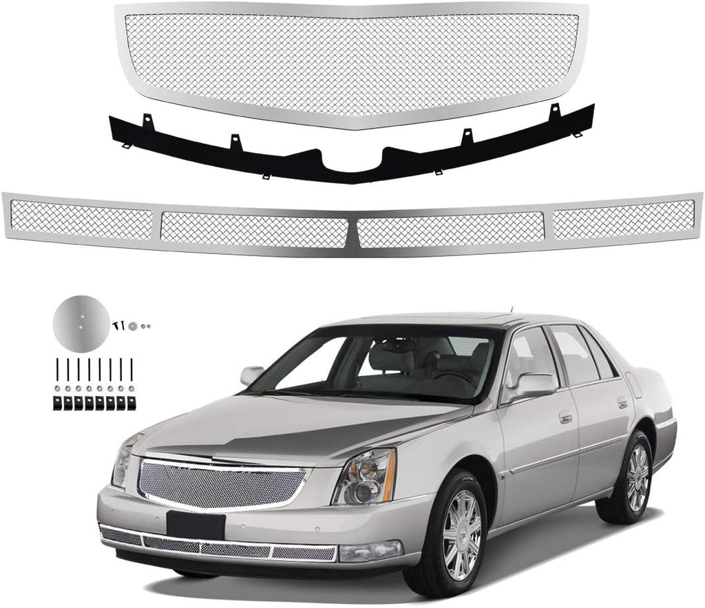 Chrome Stainless Steel Diamond Mesh Grille Insert X266