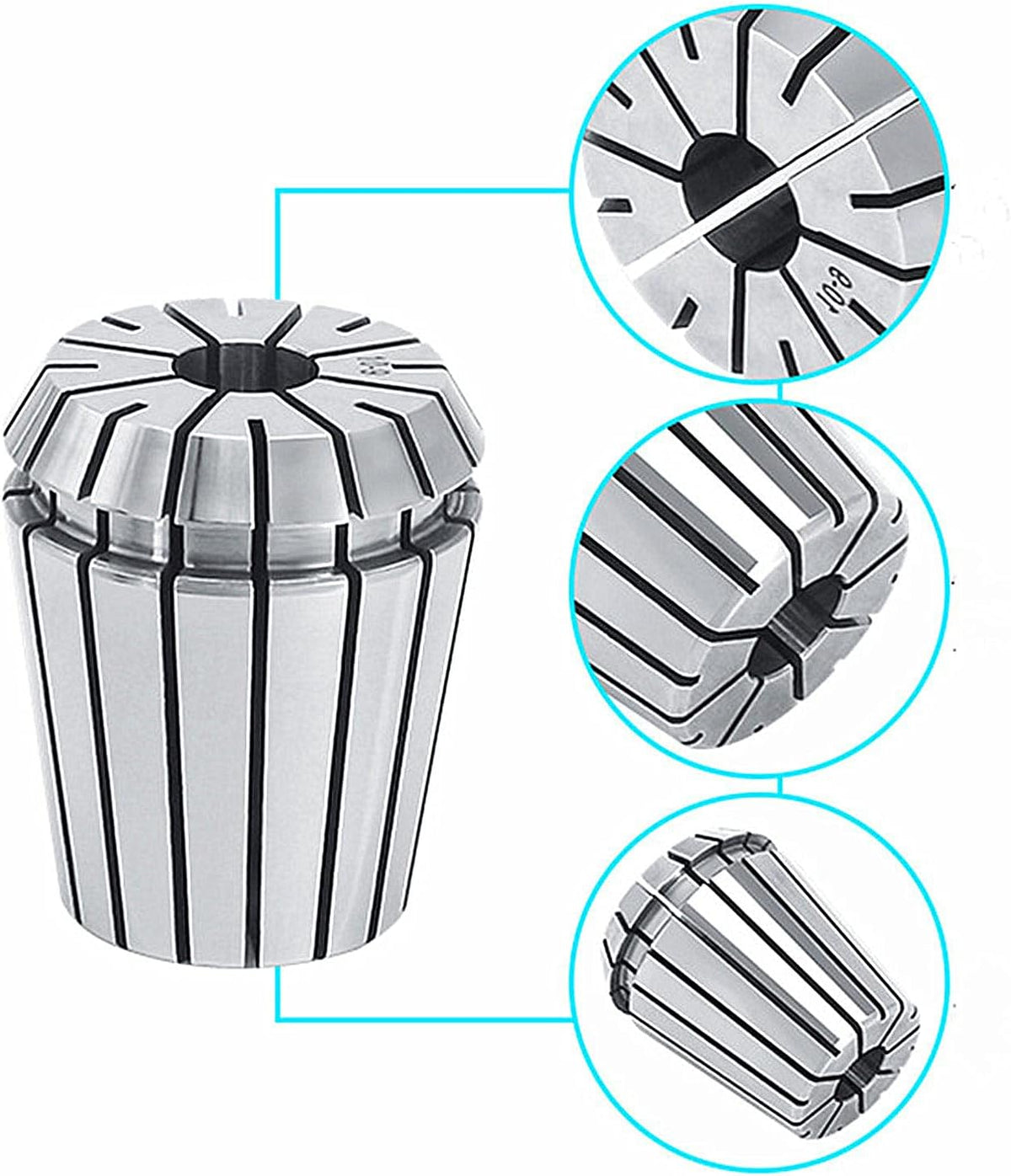 ER11 ER16 ER20 ER25 Spring Collet Set with Plastic Case N575940