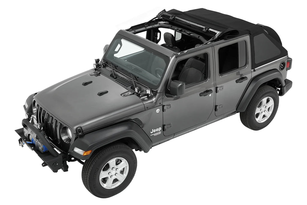 Black Twill Trektop for 4-Door Jeep Wrangler JL T210