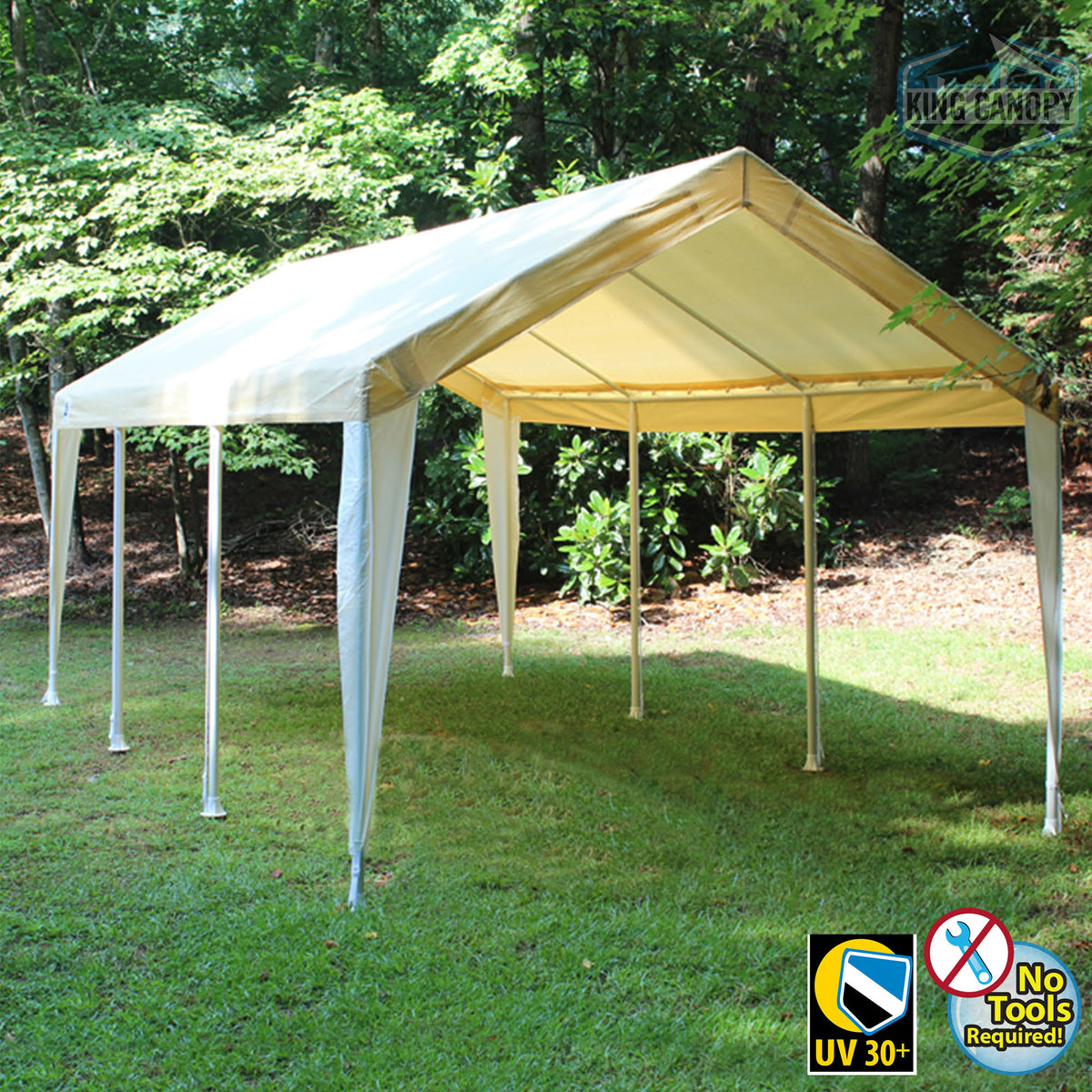 10x20 Canopy with Tan/White Cover F381