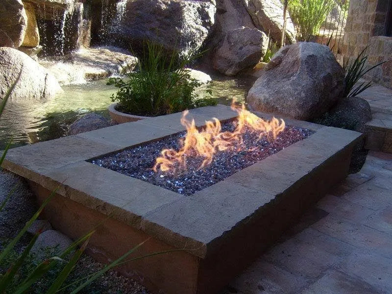 60 inch x 10 inch Natural Gas Fire Pit Kit E26084