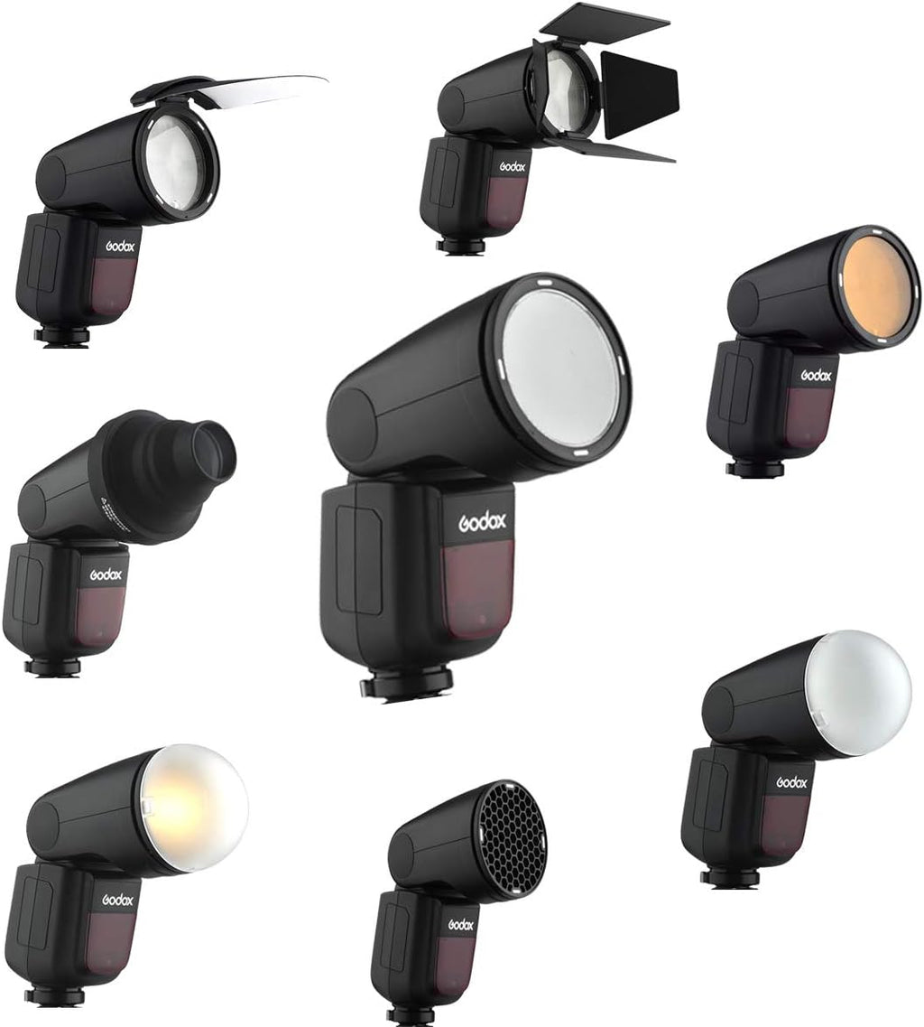 76Ws TTL Flash with AK-R1 Pocket Flash Light Accessories Kit, 5600±200k, 480 Full Power Shots, 1.5 sec. Recycle Time, Rechargeable 7.2V 2600mAh Li-ion Battery R1582