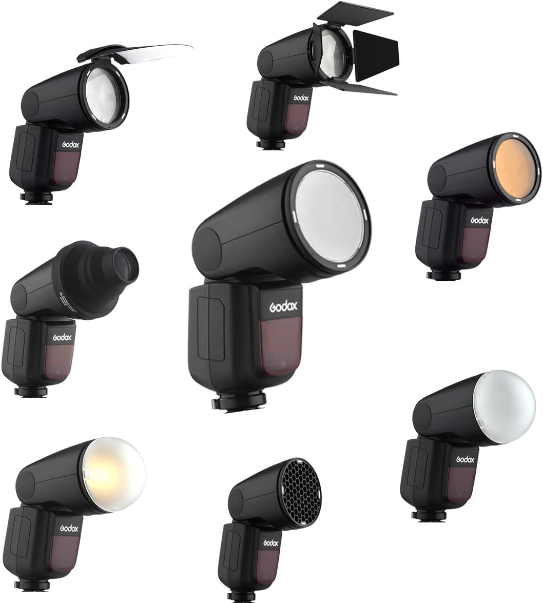 76Ws TTL Flash with AK-R1 Pocket Flash Light Accessories Kit, 5600±200k, 480 Full Power Shots, 1.5 sec. Recycle Time, Rechargeable 7.2V 2600mAh Li-ion Battery R1582