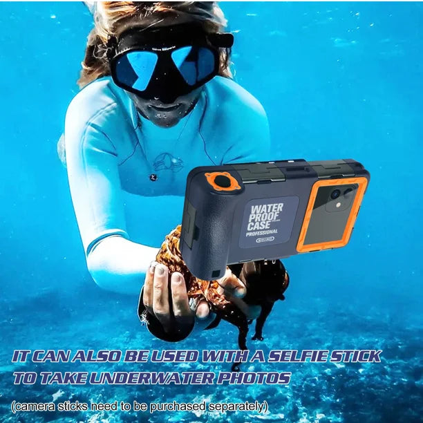 Waterproof Protective Case for Phones Up to 6.9 Inch with Lanyard S39310