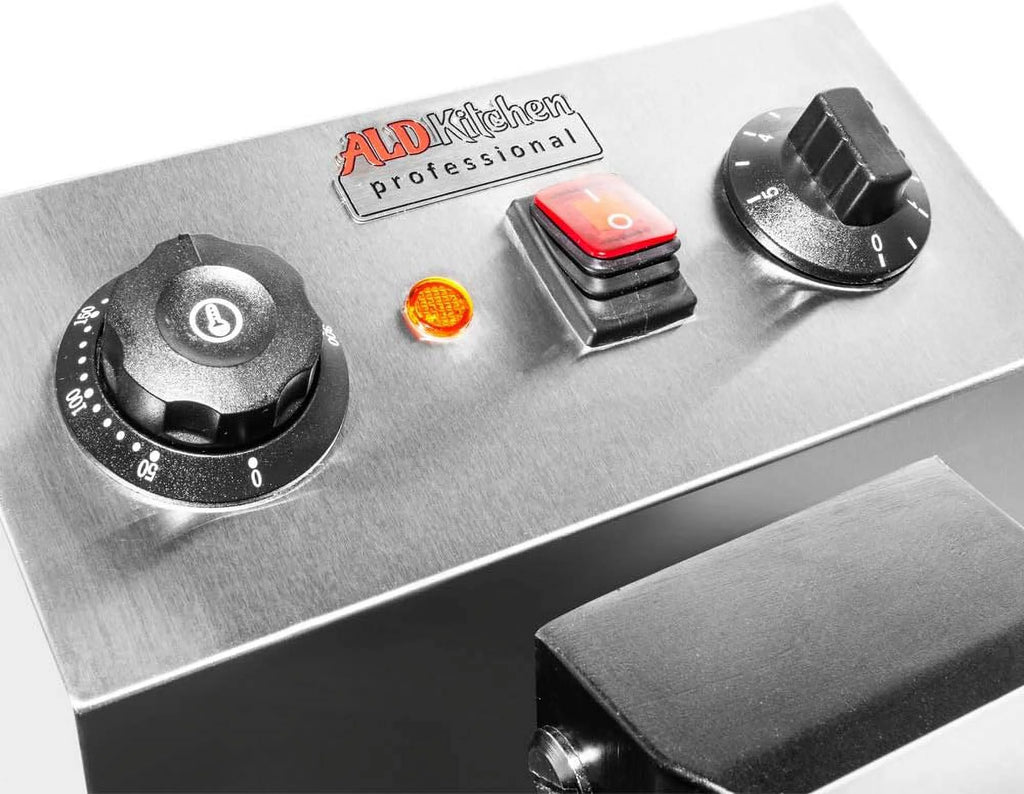 Stainless Steel Square Shaped Nonstick Egg Waffle Maker with Manual Thermostat, 1300W T299296