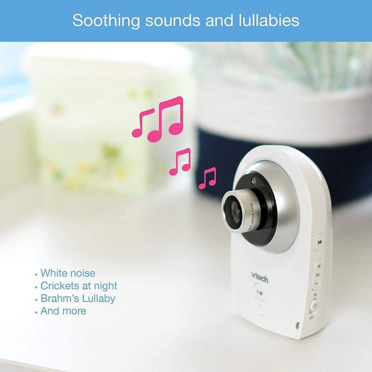 Video Baby Monitor with Interchangeable Wide Angle and Standard Optical Lens R451