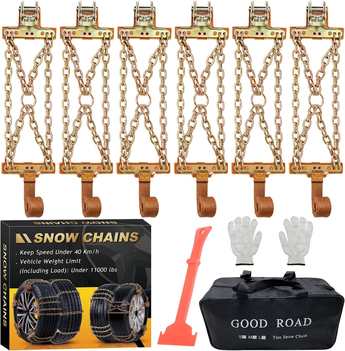 Snow Chains for Tire Width 225-285mm Q5111