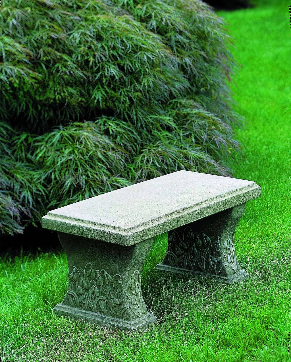English Moss Snowdrop Bench S874