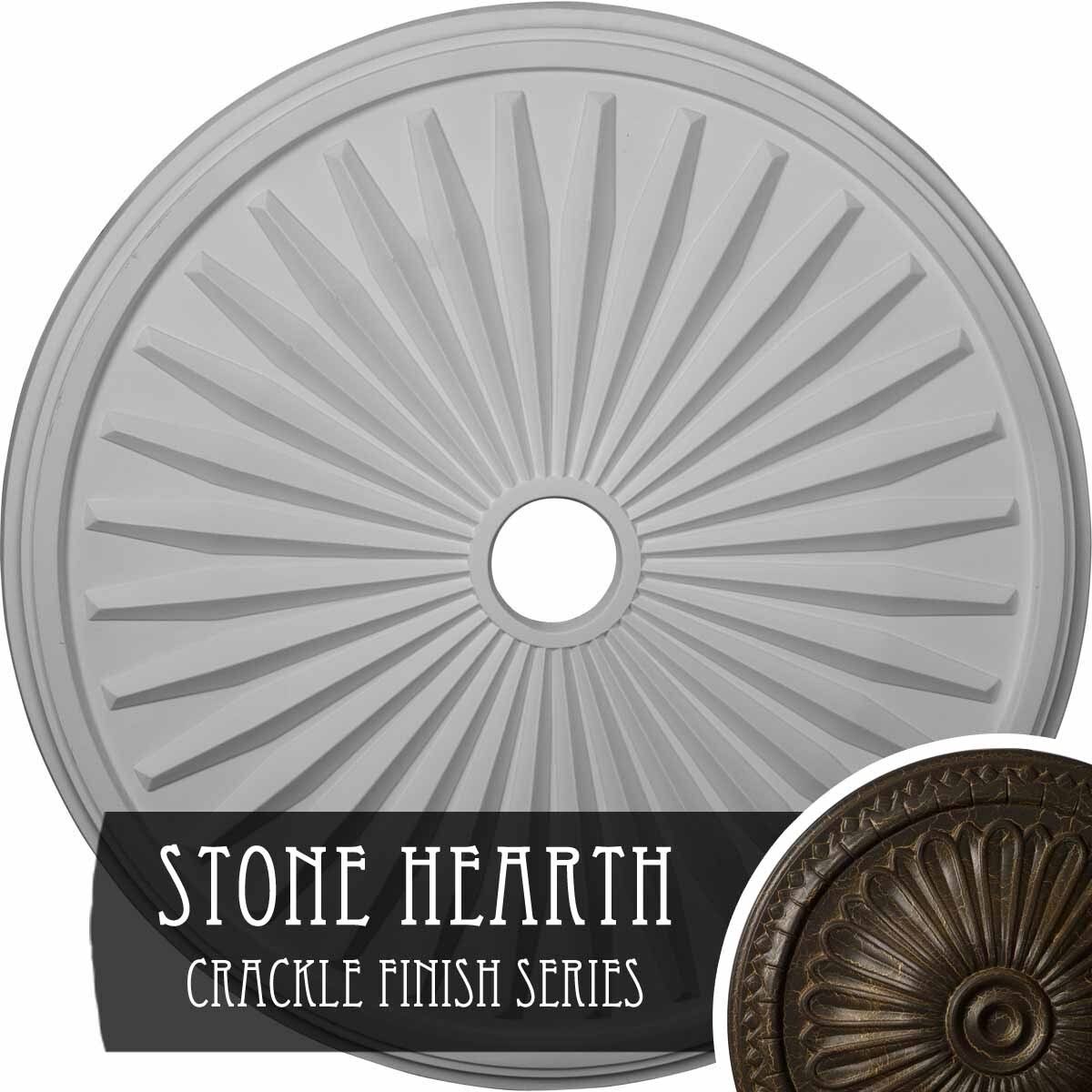 33 1/8x22OD x 3 1/2x22ID x 1 3/8x22P Ceiling Medallion V8719