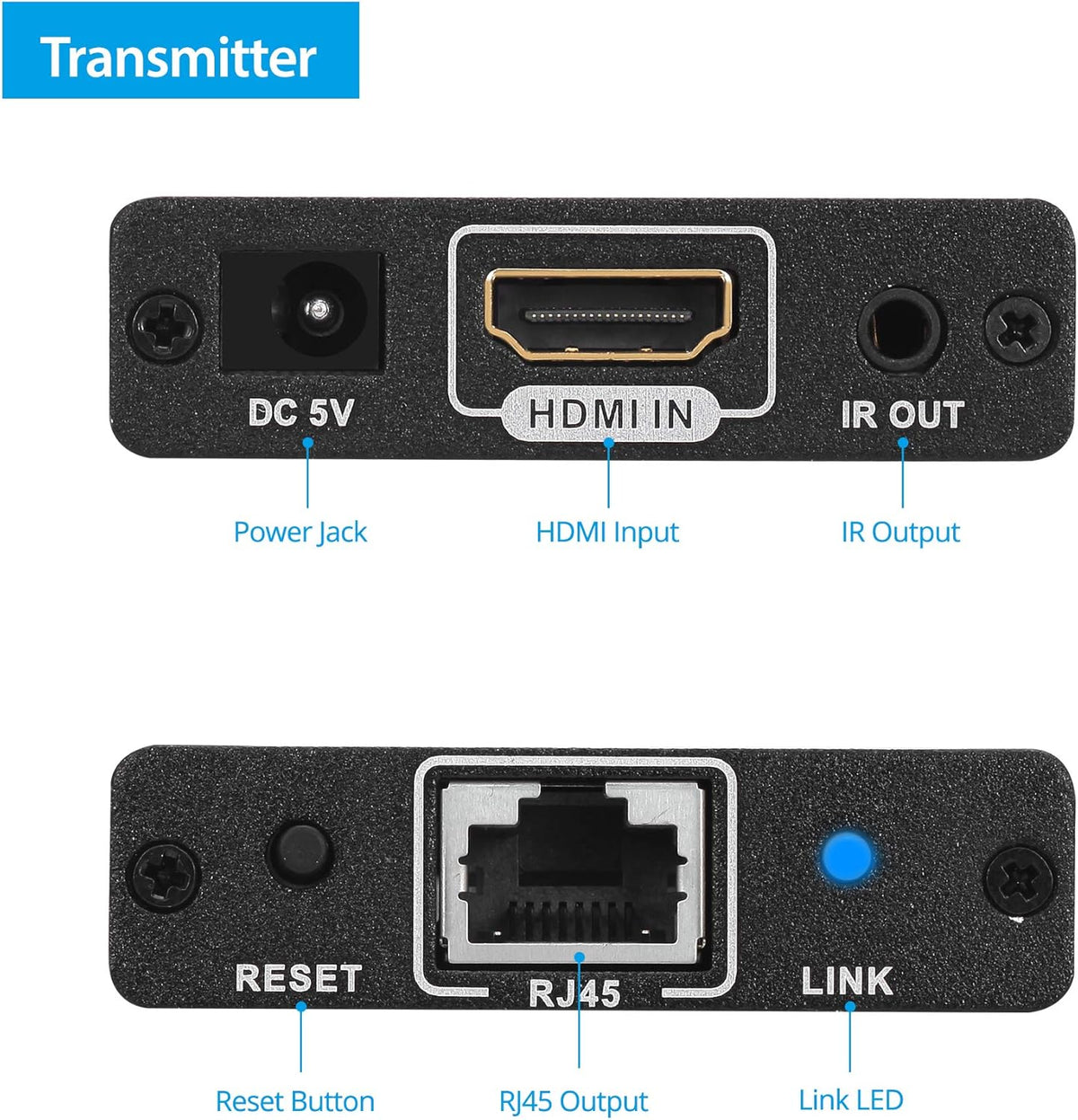 HDMI Extender Over Ethernet Cat6, Pack of 2 V3403